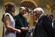 Prince William, Catherine, and Sir David Attenborough (Image via Getty)